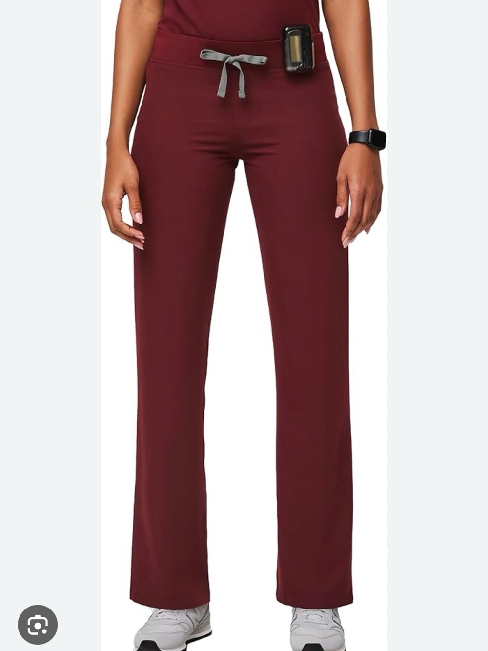 Figs Petite Livingston Burgundy Pants